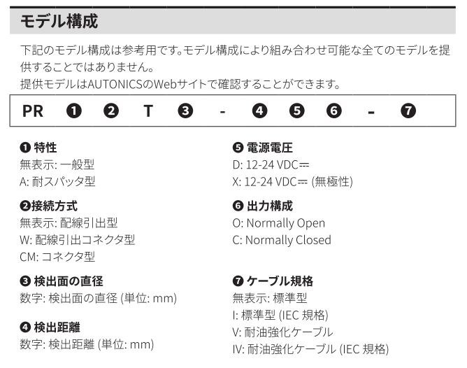 PRTシリーズ 円柱型・高周波発振型近接センサ(配線引出型) オートニクス PRT08-2DO