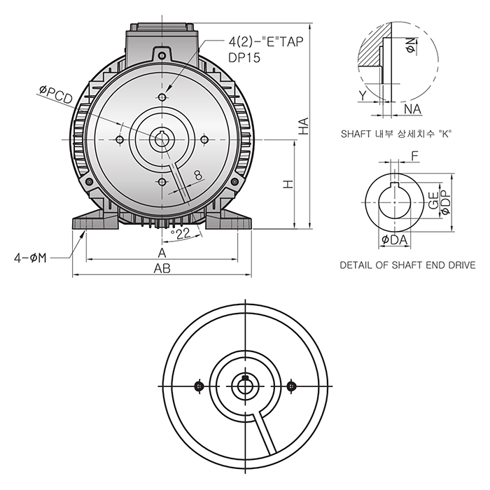 高性能モータ 油圧誘導電動機 · 三相プレミアム誘導電動機 D type IK ELECTRIC