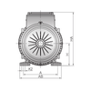 高性能モータ 単相誘導電動機 (全廃型)_B3 Horizontal Type (コンデンサ運転形, コンデンサ起動&運転型) IK ELECTRIC