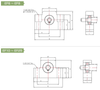 EF シリーズ ボールねじサポートユニット 一般荷重用 支持側 角型 EF15 SUNG-IL